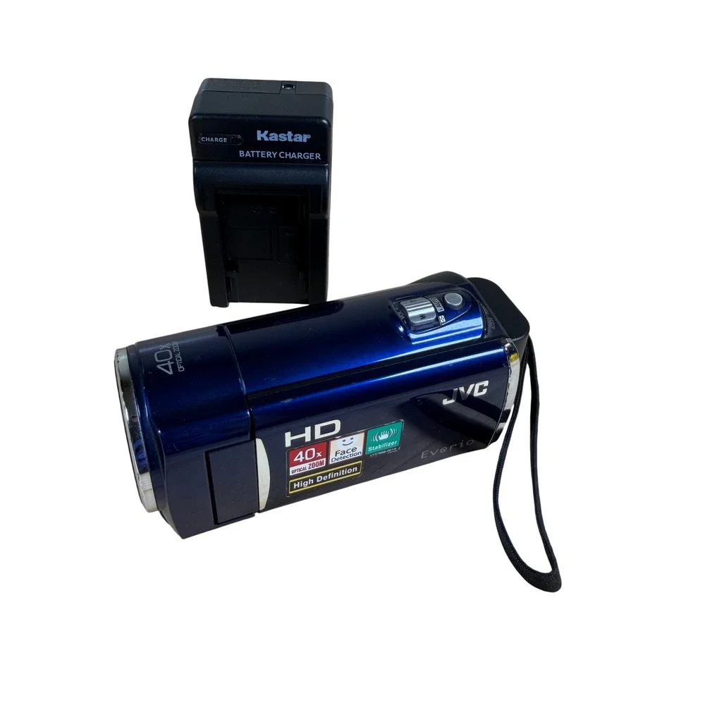JVC Everio GZ-HM30AU Camcorder Blue 40x Optical Zoom High Definition w/Charger